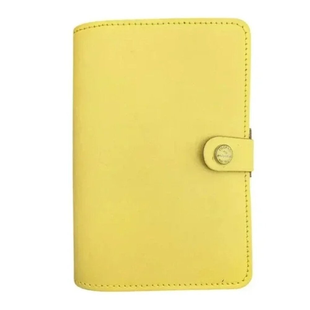 Pastel Yellow Filofax Planner - The Original Personal Leather Organizer